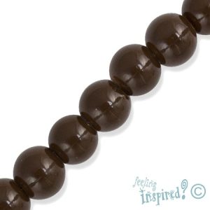 Glass ball bead 8mm - Qty: 54 pcs. - GB1881