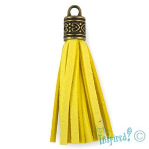 Suedette tassel 5.5cm - Qty: 3 pcs. - FI7833