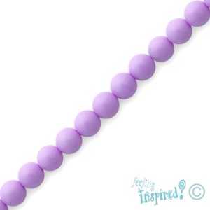 Glass ball bead 4mm  -Lavender- Qty: 102 pcs. - GB1910