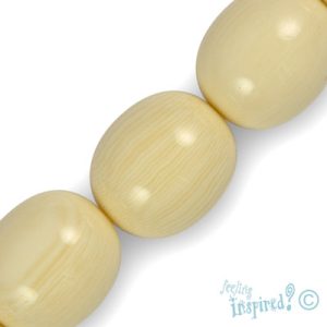 Oblong marbled acrylic bead - Qty: 26 pcs. - AB1882