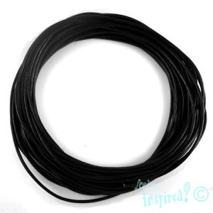 Leather cord 2.5mm -Black - Qty: 10m - ST1312