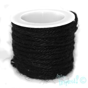 Hemp cord - Qty: 8m -Black- ST0951