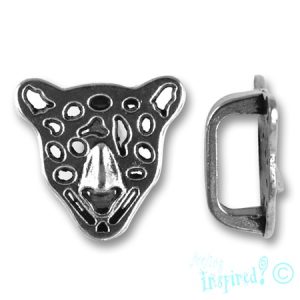 Leopard slider bead - Qty: 18 pcs. - LF2250