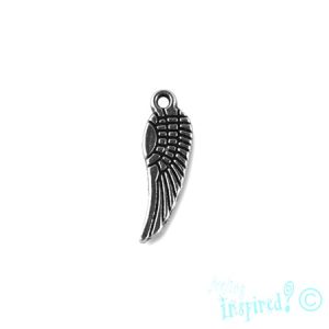 Metal wing charm - Qty: 40 pcs. - LF2240