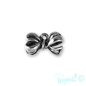 Metal bow charm - Qty: 35 pcs. - LF2309
