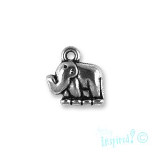 Metal elephant charm - Qty: 20 pcs. - LF2358