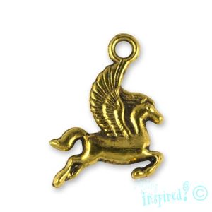 Metal Pegasus charm - Qty: 40 pcs. - LF2261