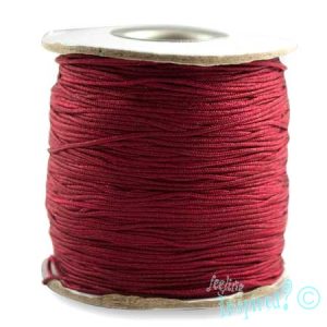 Polyester cord 1mm  -Burgundy- Qty: 80m - ST1278