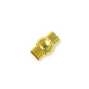 Glue-in magnetic clasp 3mm x 11mm - Qty: 10 sets - FI7926