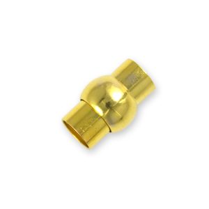 Glue-in magnetic clasp 5mm x 15mm - Qty: 8 sets - FI7930
