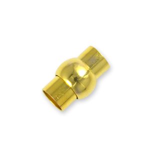Glue-in magnetic clasp 6mm x 15mm - Qty: 7 sets - FI7932