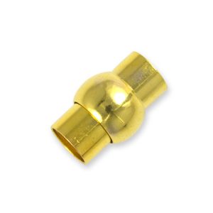 Glue-in magnetic clasp 7mm x 18mm - Qty: 6 sets - FI7934