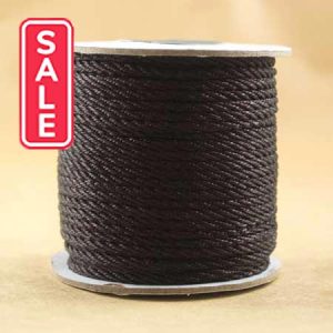 Bolo polyester cord  3mm  -Dark Brown- Qty: 18m - ST1304