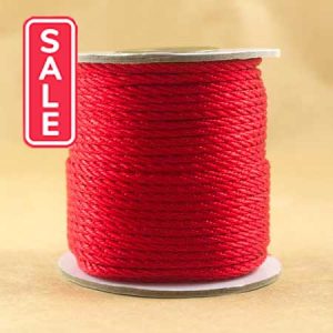 Bolo polyester cord  3mm -Red - Qty: 18m - ST1306