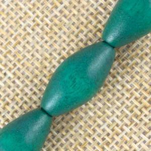 Wooden bead - sea green - Qty: 22 pcs. - WB9162