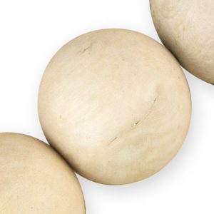 wooden ball bead 24mm  -Natural- Qty: 13 pcs. - WB9266