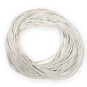 Leather cord 2mm  -White- Qty: 10m - ST1321C