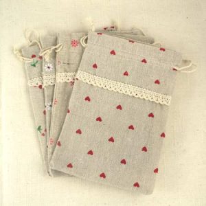 Fabric pouch 13cm x 17.5cm - Qty: 4 pcs. - PA2028