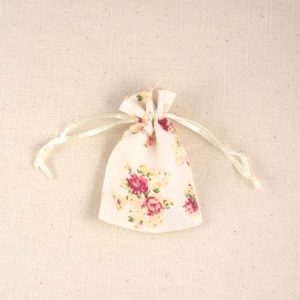 Fabric floral pouch 7cm x 9cm - Qty: 10 pcs. - PA2030