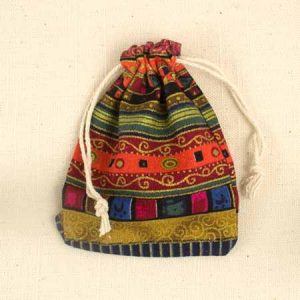 Fabric pouch 9cm x 11.5cm - Qty: 5 pcs. - PA2037