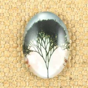 Altered art oval glass dome - Qty: 10 pcs. - AA0013
