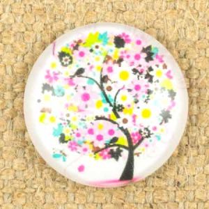 Altered art round glass dome - Qty: 5 pcs. - AA0035