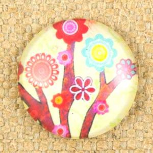 Altered art round glass dome - Qty: 5 pcs. - AA0037