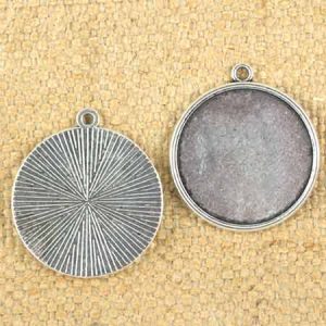 Round altered art pendant frame 30mm - Qty: 10 pcs. - LF2512