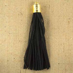 Suedette tassel 12.5cm - Qty: 3 pcs. - FI7984