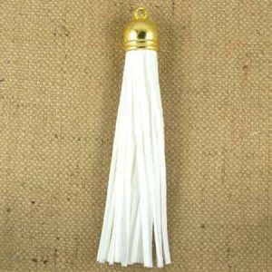 Suedette tassel 12.5cm - Qty: 3 pcs. - FI7971