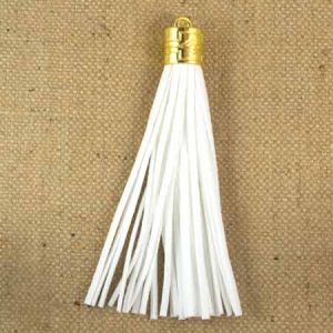 Suedette tassel 12.5cm - Qty: 3 pcs. - FI7985