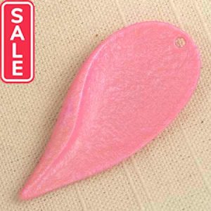 Acrylic leaf pendant 30mm x 65mm - Qty: 6 pcs. AB1998