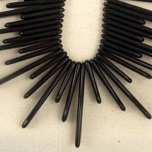 Acrylic spike bead - Qty: 38 pcs. - AB1988