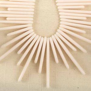 Acrylic spike bead - Qty: 38 pcs. - AB1989
