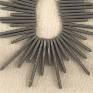 Acrylic spike bead - Qty: 38 pcs. - AB1986