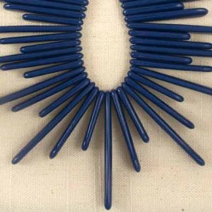 Acrylic spike bead - Qty: 38 pcs. - AB1987