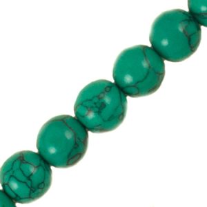 Arizona coloured howlite ball bead 8mm - Qty: 50 pcs. - GE1143