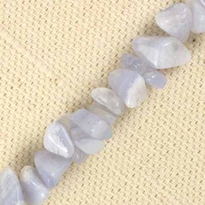 Blue lace agate chips - Qty: 300 pcs. - GE1089