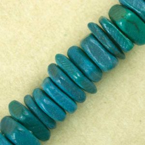 Wooden bead  -Teal- Qty: 160 pcs. - WB9208