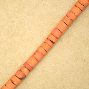 Wooden bead 3mm x 3mm  -Tangerine- Qty: 180 pcs. - WB9230
