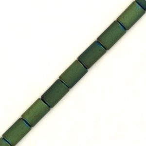 Metallic plated haematite bead 3mm x 5mm - Qty: 80 pcs. - HT0120