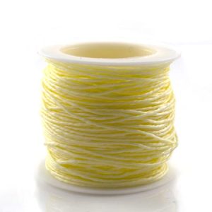 Thai waxed cotton cord 1mm -Cream - Qty: 20m - ST1337T