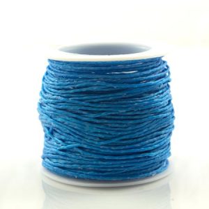 Thai waxed cotton cord 1mm -Sky Blue - Qty: 20m - ST1333T