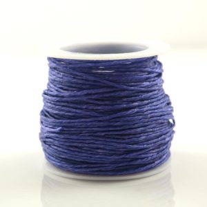 Thai waxed cotton cord 1mm -Dark Blue - Qty: 20m - ST1334T