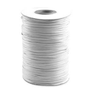 Korean polyester cord 1mm  -White-  Qty: 80m - ST1314