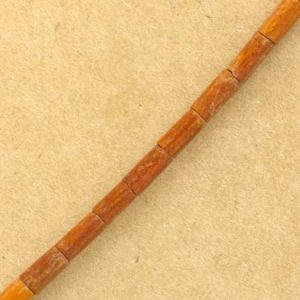 Sibucao (natural redwood) wooden tube bead - Qty: 72 pcs. - WB9113