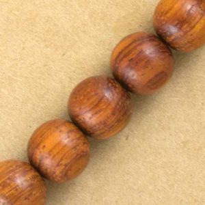 Bayong natural wooden ball bead 10mm -Brown - Qty: 43 pcs. - WB9050