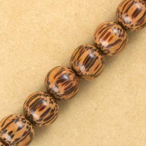 Palmwood natural wooden ball bead 8mm - Qty: 53 pcs. - WB9088