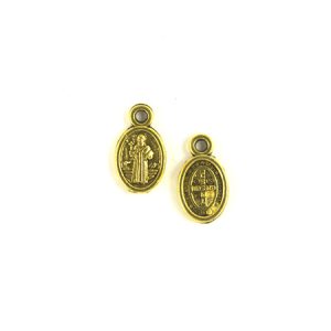 Metal religious charm - Qty: 50 pcs. - LF2712