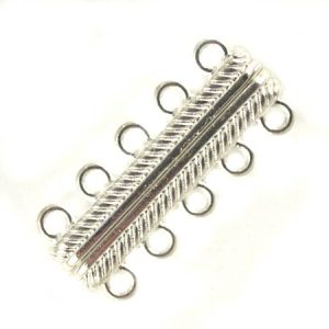 5 strand magnetic clasp - Qty: 4 sets - LF2538